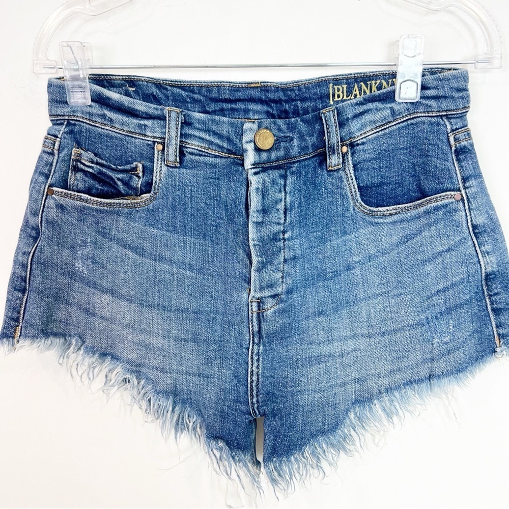 BLANK NYC CUT OFF JEAN DENIM SHORTS WOMENS SZ 27